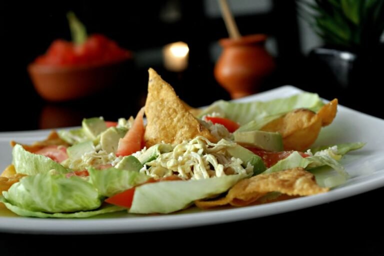 Mexican Cactus Paddles Salad with Tomato, Onion, and Queso Fresco