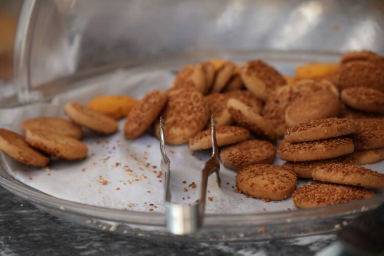 Moroccan Ramadan Rose-Shaped Sesame Honey Cookies