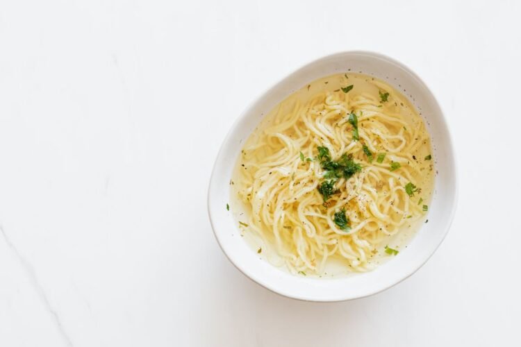 Mozambican Chicken and Vermicelli Soup