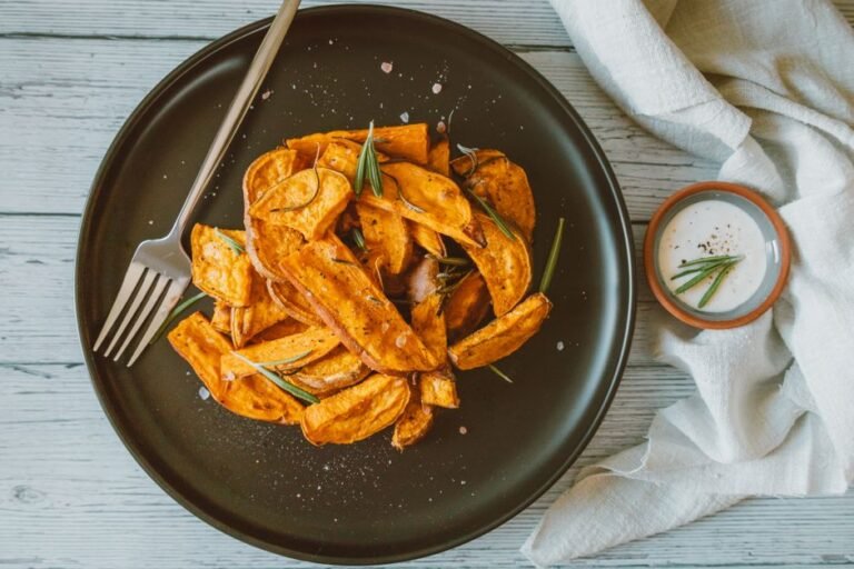 Mozambican Roasted Sweet Potato with Garlic and Piri Piri
