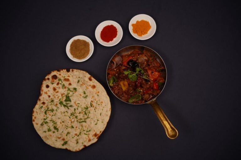Mughal-Style Creamy Cashew Lamb Curry with Naan