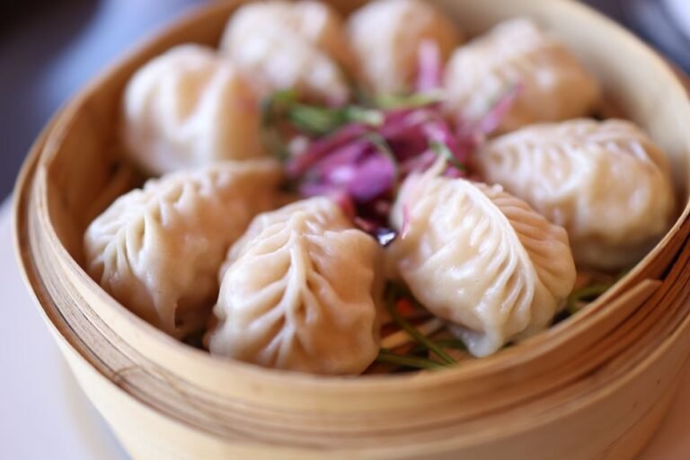Nepal-Style Steamed Dumplings with Spiced Meat Filling