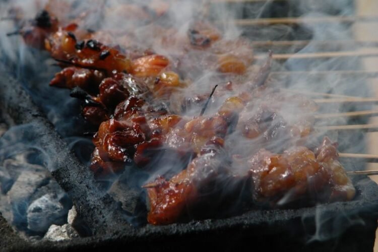 Nepalese Charcoal-Grilled Spiced Meat Skewers