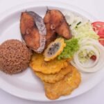Nicaraguan Plantain Fritters with Cabbage Slaw and Fresh Cheese