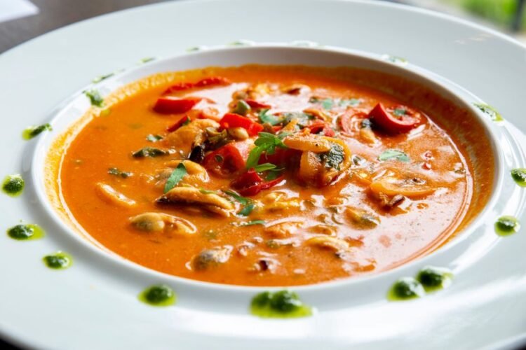 Nigerian Wild Mango Seed Soup with Uziza Leaf