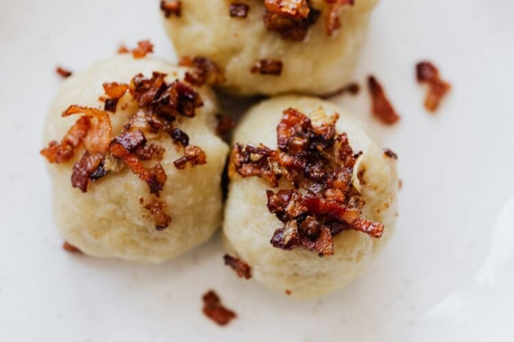 Norwegian Potato Dumplings with Salted Pork and Brown Butter
