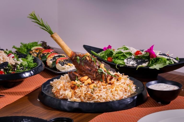 Omani Saffron Lamb Rice with Black Lime and Caramelized Onion Crown
