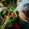 Padang-Style Spicy Beef Skewers with Turmeric Sauce