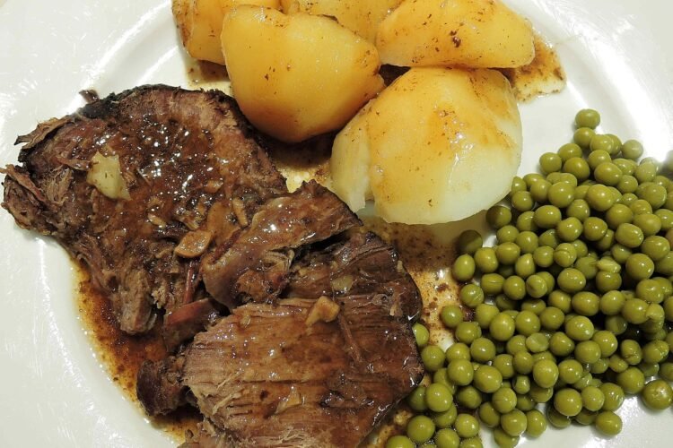 Pakistani Slow-Cooked Lamb Pot Roast with Saffron