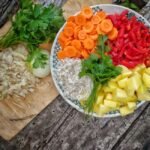 Palestinian Maqluba with Chicken and Vegetables