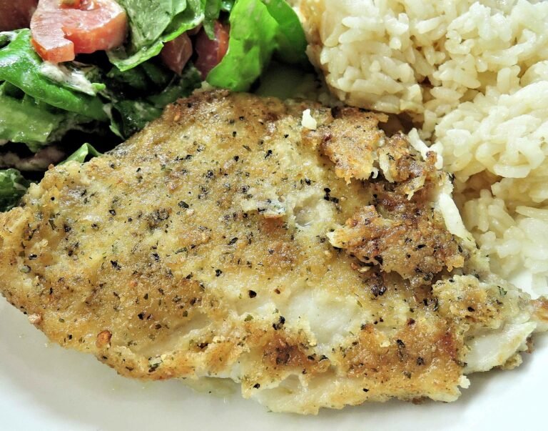 Panamanian-Style Baked Corvina with Bell Pepper and Tomato Sauce