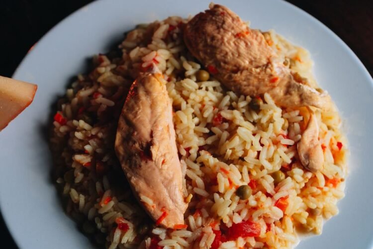 Panamanian-Style Chicken and Rice with Achiote and Beer