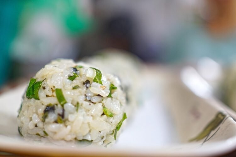 Pandan Coconut Rice Balls with Palm Sugar Filling