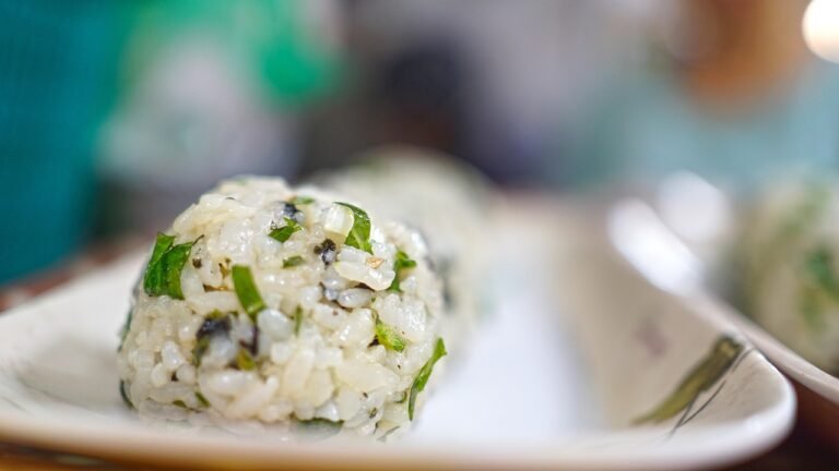 Pandan Coconut Rice Balls with Palm Sugar Filling