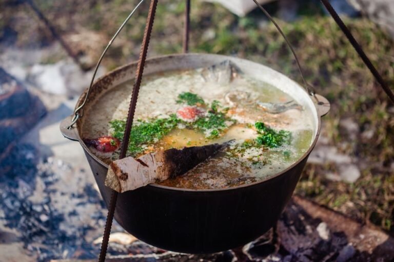 Paraguayan Freshwater Fish and Cassava Soup