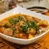 Persian Giant Stuffed Meatballs in Tomato Saffron Broth