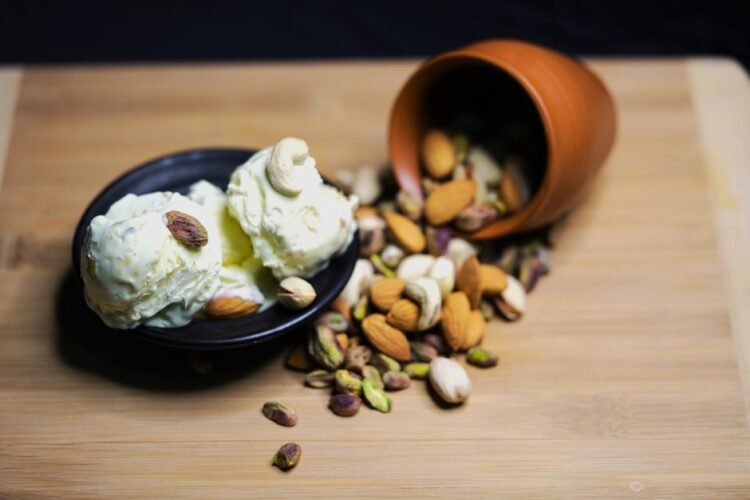 Persian Saffron Rosewater Pistachio Ice Cream