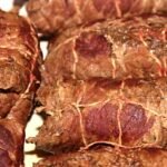 Provençal Beef Rolls with Herb Stuffing and Red Wine Sauce