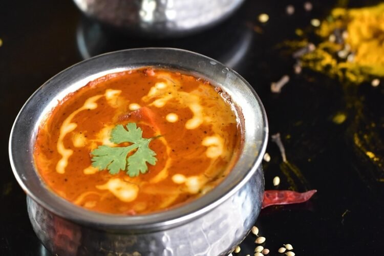 Punjabi Yogurt Curry with Gram Flour Fritters