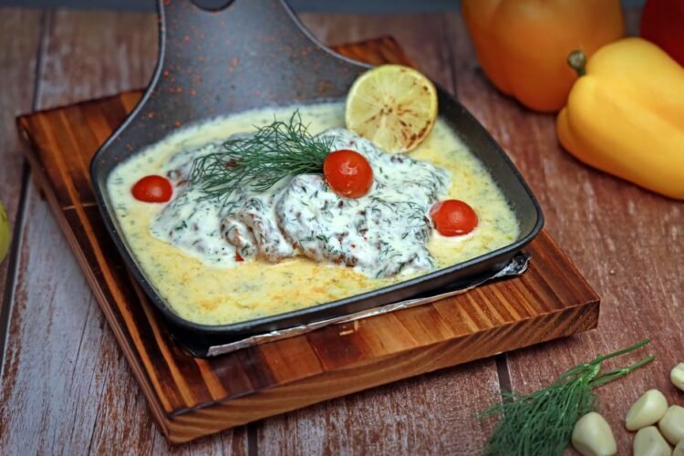 Roasted Poblano Pepper Strips in Creamy Crema Sauce