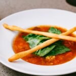 Roman Egg Drop Soup with Parmesan Ribbons