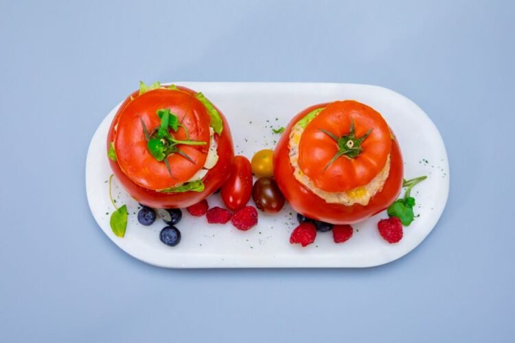 Rome-Style Rice-Stuffed Tomatoes