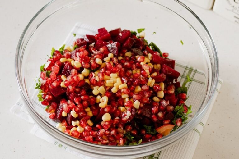 Russian Beetroot and Potato Salad with Pickles