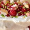 Russian-Style Pavlova Meringue with Honey and Walnuts