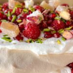 Russian-Style Pavlova Meringue with Honey and Walnuts