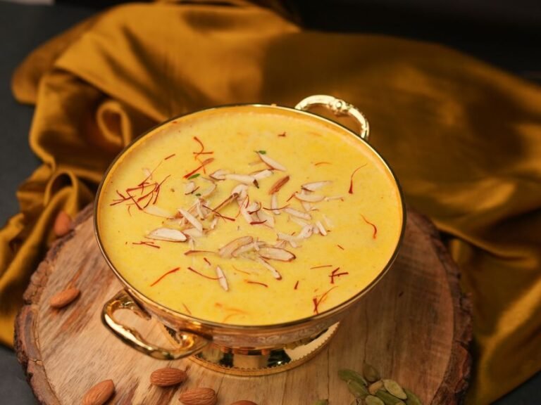 Saffron Semolina Sweet Pudding