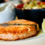 Salmon with Sorrel Cream Sauce