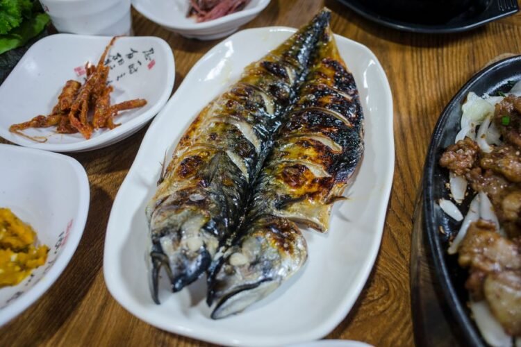 Salt-Grilled Pacific Saury