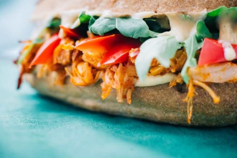 Salvadoran Shredded Chicken Sandwich