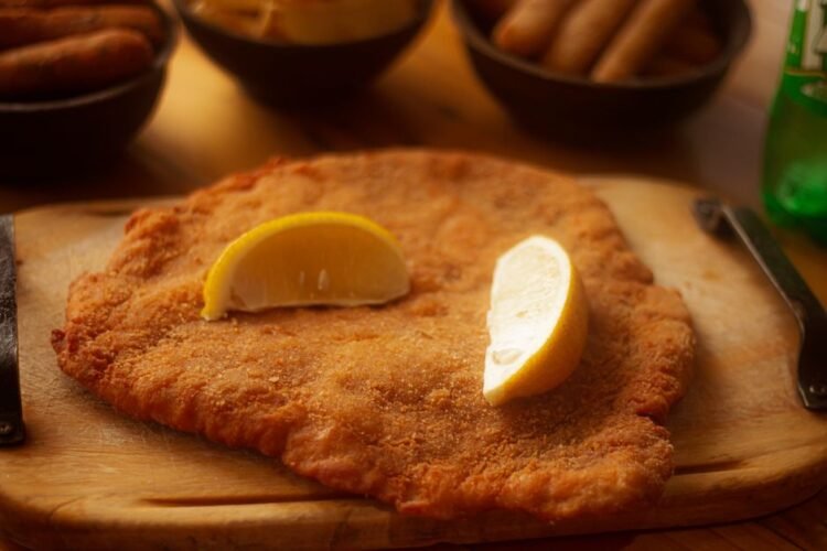 Serbian Rolled Stuffed Veal Cutlet with Kajmak