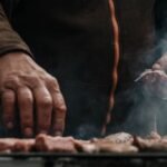 Serbian Stuffed Pork Rolls on the Grill