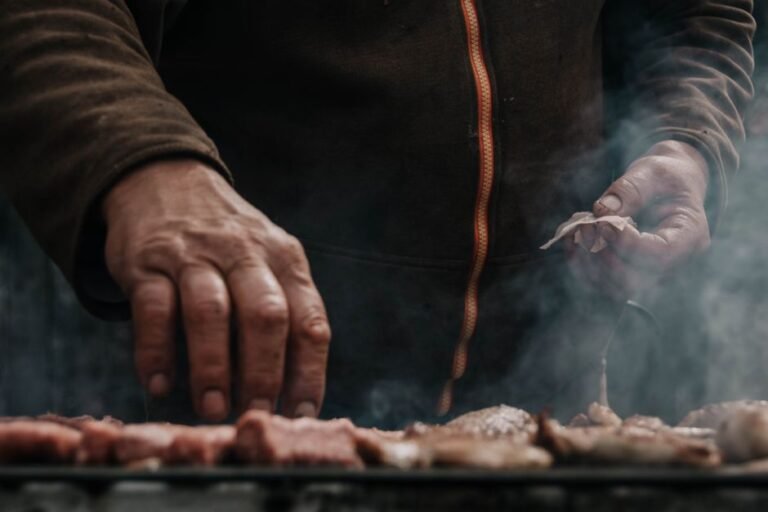 Serbian Stuffed Pork Rolls on the Grill