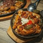 Serbian Warm Cheese and Smoked Pork Skillet