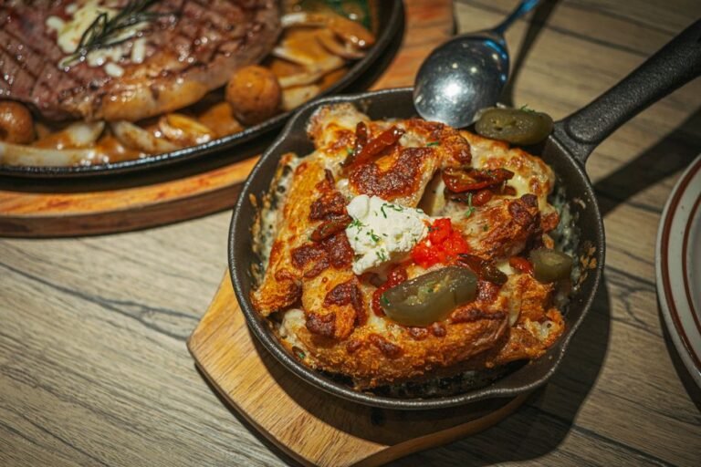 Serbian Warm Cheese and Smoked Pork Skillet