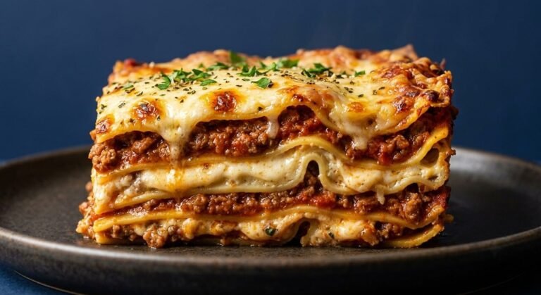 Sicilian Baked Pasta with Meat Sauce and Eggs