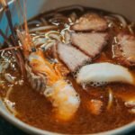 Singapore Hawker-Style Stir-Fried Prawn and Pork Noodles