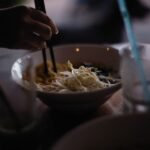 Singapore Stir-Fried Flat Rice Noodles with Prawns and Chinese Sausage