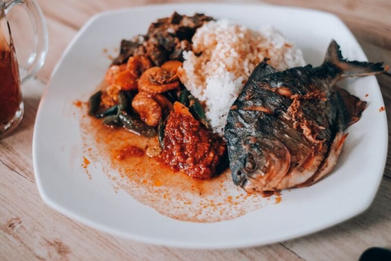 Singapore-Style Coconut Rice with Sambal and Crispy Anchovies