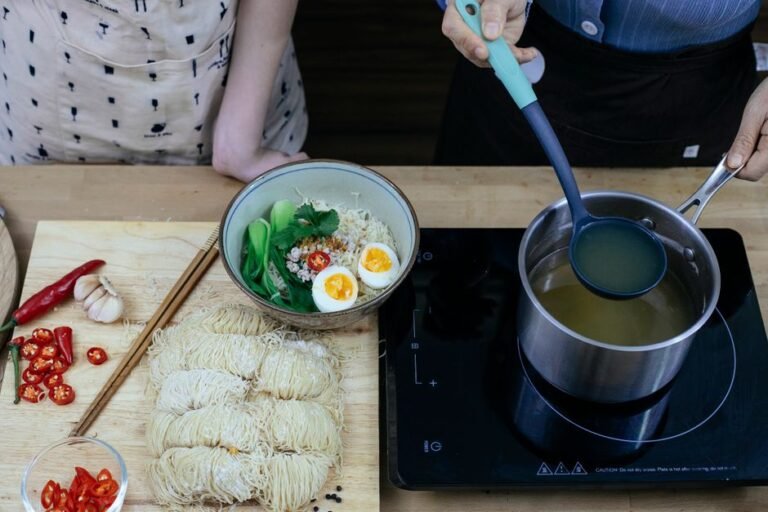 Singapore-Style Minced Pork Noodles with Sambal and Crispy Lard