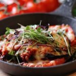 Smoky Charred Eggplant with Eggs in Garlic-Tomato Sauce