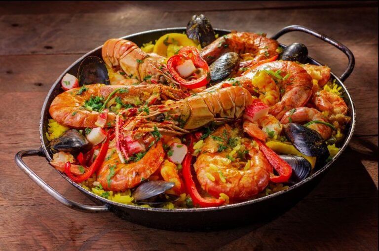 Spanish Mixed Seafood and Chicken Paella