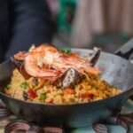 Spanish Valencian Seafood Noodle Skillet