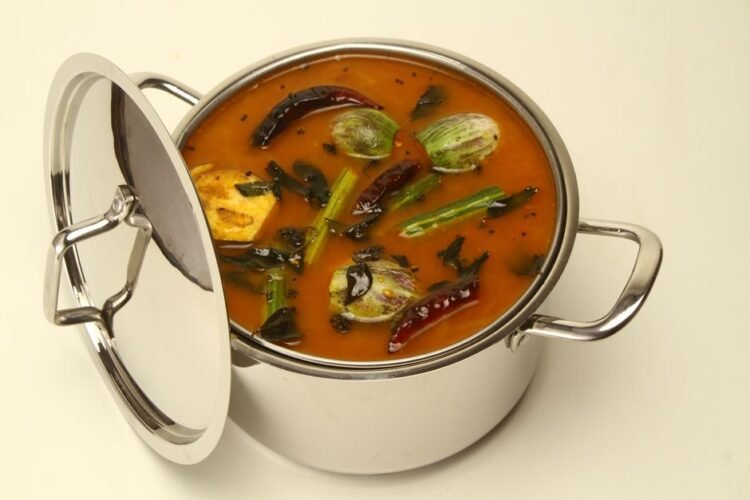 Spiced Lentil Stew with Wheat Pasta Squares (Dal Dhokli)