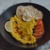 Spiced Steamed Chickpea Cake
