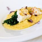 Swiss Italian Creamy Polenta with Butter and Alpine Cheese