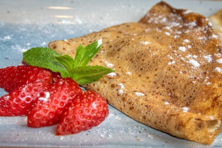 Taiwanese Egg Crepe with Cheese and Basil